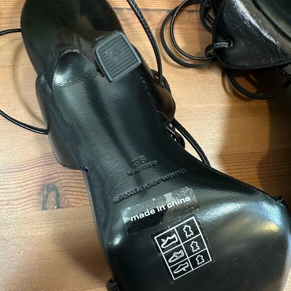 Alexander Wang Women's Lucienne 105 Ankle Tie High Heel Sandals Size 36 $595 - Picture 13 of 14